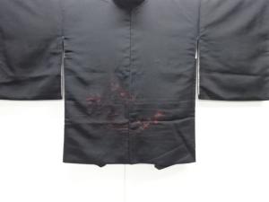 漆枝花模様織り出し絵羽織